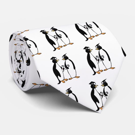 Cravate Graduation de pingouins (Roulé)