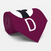 Cravate Graduation Keepsaké 3 Photos Grad Burgundy (Roulé)