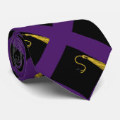 Cravate Graduation violet (Roulé)