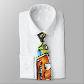 Cravate Graffiti amusant (Attaché)