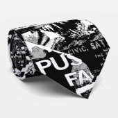 Cravate Graffiti de Punk urbain (Roulé)