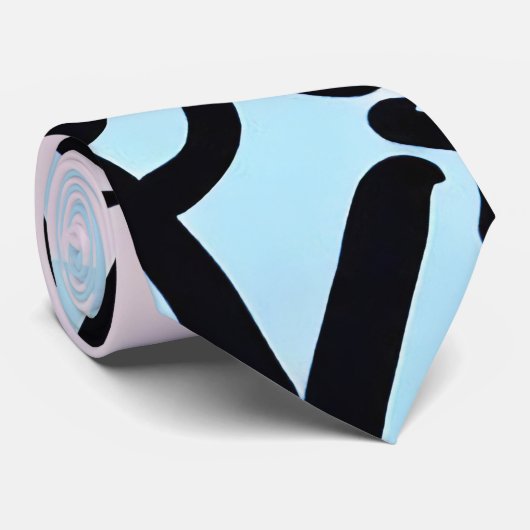 Cravate Graffiti moderne (Roulé)