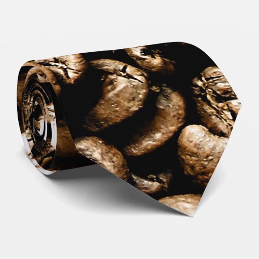 Cravate Grains de café (Roulé)