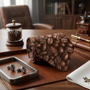 Cravate Grains de café