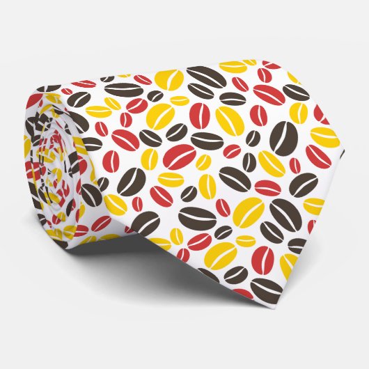 Cravate Grains de café pour une tasse de Java (Roulé)