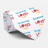 Cravate Grammie m'aime T-shirts et cadeaux (Roulé)
