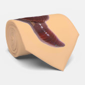 Cravate Grand beige de ver (Roulé)