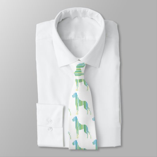 Cravate Grand Danois vert (Attaché)