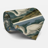 Cravate Grand héron blanc, des oiseaux d'Amérique d'Audubo (Roulé)