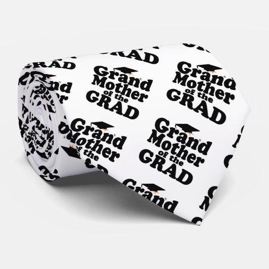 Cravate Grand-mère de la Grad Grad Graduation (Roulé)