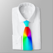 Cravate Grand motif d'arc-en-ciel (Attaché)