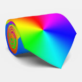 Cravate Grand motif d'arc-en-ciel (Roulé)