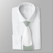 Cravate Grand motif de pois : Vert neutre (Attaché)