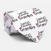 Cravate Grand-papa de favori de Santa (Roulé)