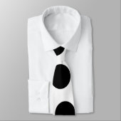 Cravate Grand pois noir sur l'arrière - plan (Attaché)