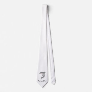 Cravate Grand requin blanc