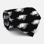 Cravate Grand Théâtre de jupe noire sur le noir (Roulé)