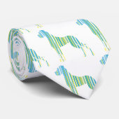 Cravate Grand vert Dane (Roulé)