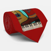 cravate grande de ville de musique (Roulé)