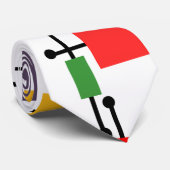 Cravate Grande grille moderne du milieu du siècle (Roulé)