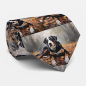 Cravate Grande montagne suisse à l'automne Feuilles automn (Roulé)