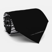 Cravate Grandes cool en noir et blanc (Roulé)