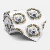 Cravate Grandes Pyrénées Tasse de Noël de la couronne (Roulé)