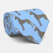 Cravate Grands Danois rayés colorés (Roulé)