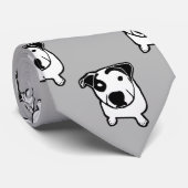 Cravate Graphique d'à l'os de pitbull (Roulé)