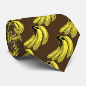 Cravate Graphique de banane de jaune d'art de bruit (Roulé)