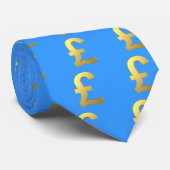 Cravate Graphique de signe de livre d'or (Roulé)