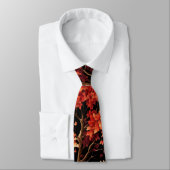 Cravate Graphique Motif sans couture Red Fall Maple Tree (Attaché)