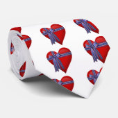 Cravate Graphique Patriotic Heart (Roulé)