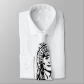 Cravate graphique pour native red indian on (Attaché)