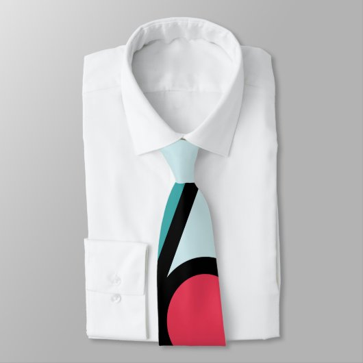 Cravate Graphiques abstraits de style d'art de bruit de (Attaché)