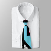 Cravate Graphiques abstraits de style d'art de bruit de (Attaché)