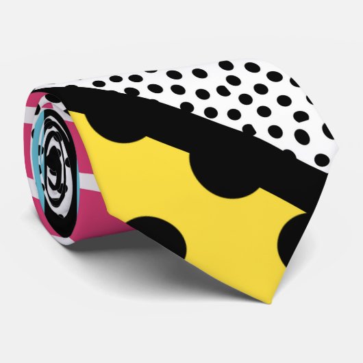 Cravate Graphiques abstraits de style d'art de bruit de (Roulé)