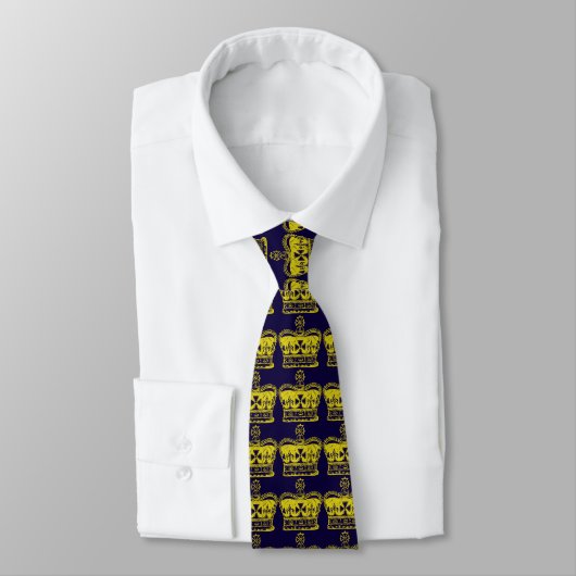 Cravate Graphisme Couronne Royale (Attaché)