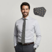 Cravate Graphite Geometry Luxe