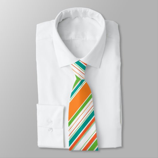 Cravate Gras Bright Stripes and Dots (Attaché)