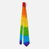 Cravate Gras LGBT Pride Rainbow Necktie - Style de peintur (Dos)