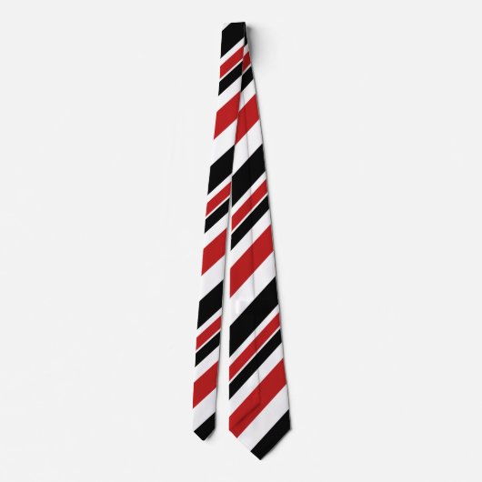 Cravate Gras rouge noir (Dos)