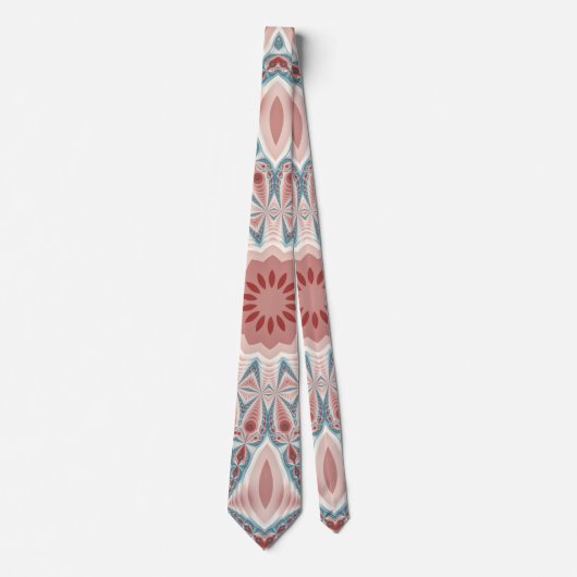 Cravate Grattez moderne Kaleidoscope Mandala art fractal (Devant)