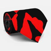 Cravate Gravata vermelha e preta (Roulé)
