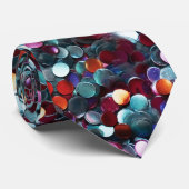 Cravate Gravure de paillettes multicolores (Roulé)