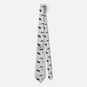 Cravate Gray funeral business pattern (Devant)