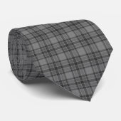 Cravate Gray Plaid Tartan Neck Tie (Roulé)