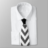 Cravate Gray Zigzag, Gray Chevron, Zigzag Pattern, Mint (Attaché)
