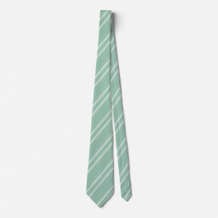 Cravate Grayed Jade Diagonal Stripes Formelles