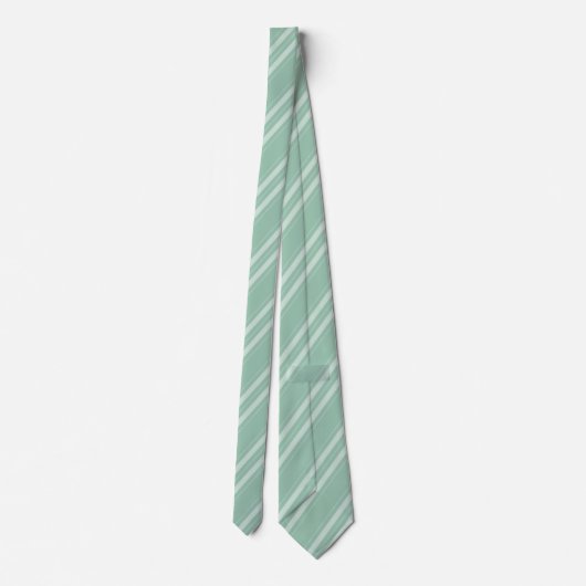 Cravate Grayed Jade Diagonal Stripes Formelles (Dos)